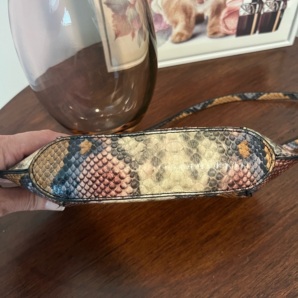 Snake Print Small Shoulder Bag Like new - Picture 2 of 11
